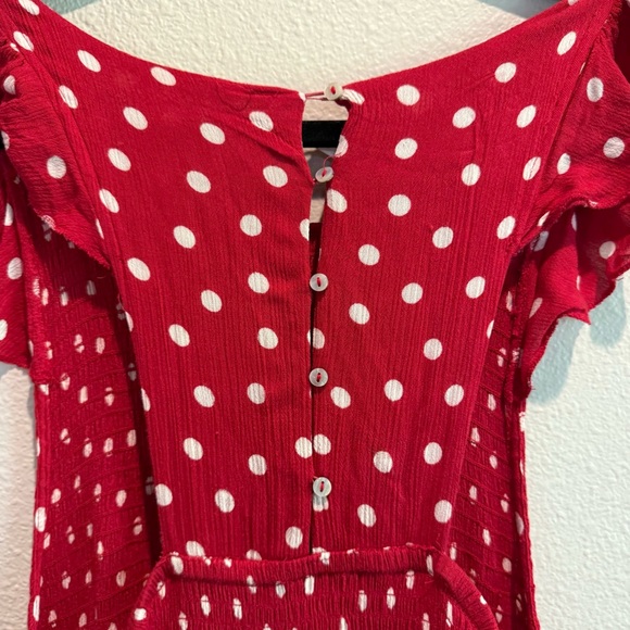 Free People Chambray Butterflies Midi Dress Size Large - Picture 7 of 8